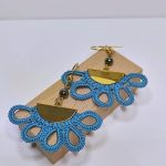 Collection Pharaon dentelle bleu turquoise et hématite