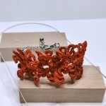 Bracelet soie orange et cornaline
