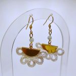 B.O. Pharaon soie blanche et amazonite