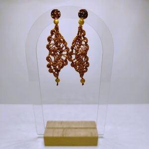 Dentelle ocre et oeil-de-tigre gold
