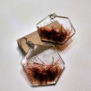 Grandes boucles d&rsquo;oreilles résine<br>Modèles au choix