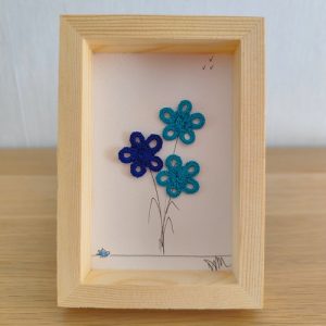 cadre artisanal en dentelle à la fourche