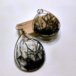 Grande goutte noir or