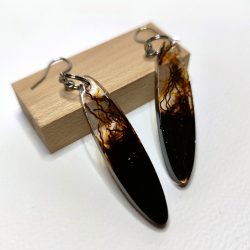 Grande ovale brun et jaune