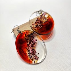 Grande ovale ocre brun