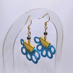 B.O. Pharaon bleue turquoise et hématite
