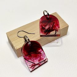 Petit vitrail bordeaux